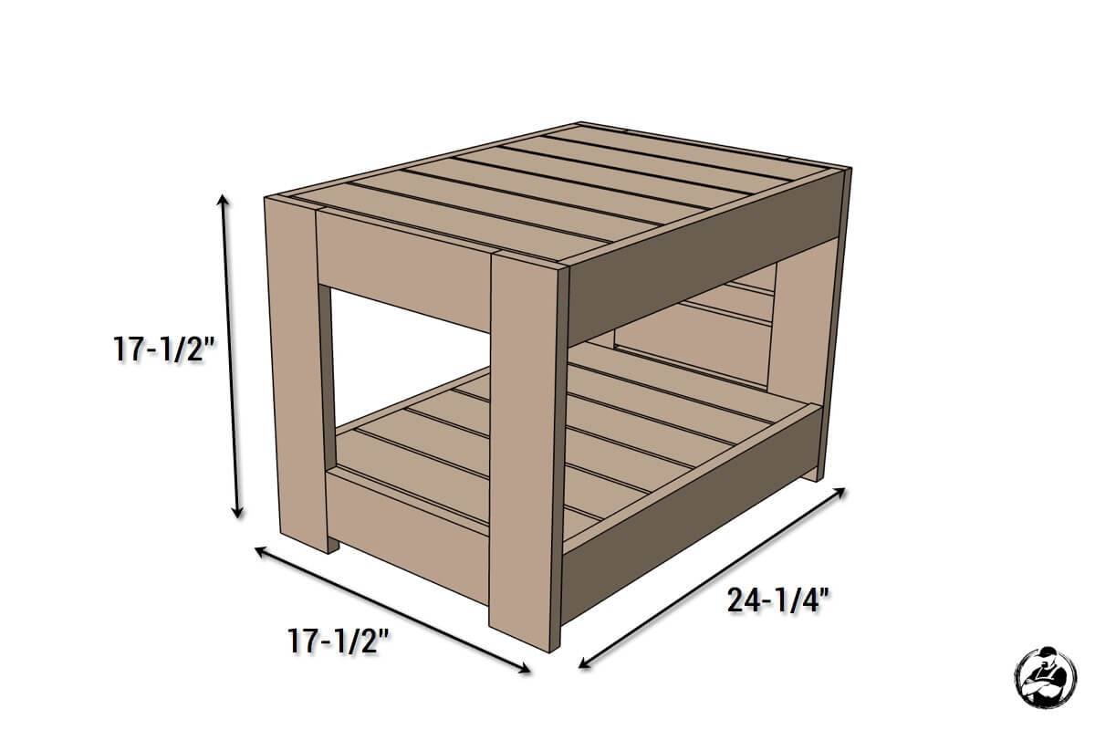 Belvedere Outdoor End Table Plans Restoration Hardware Knock Off