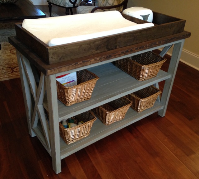 farmhouse changing table