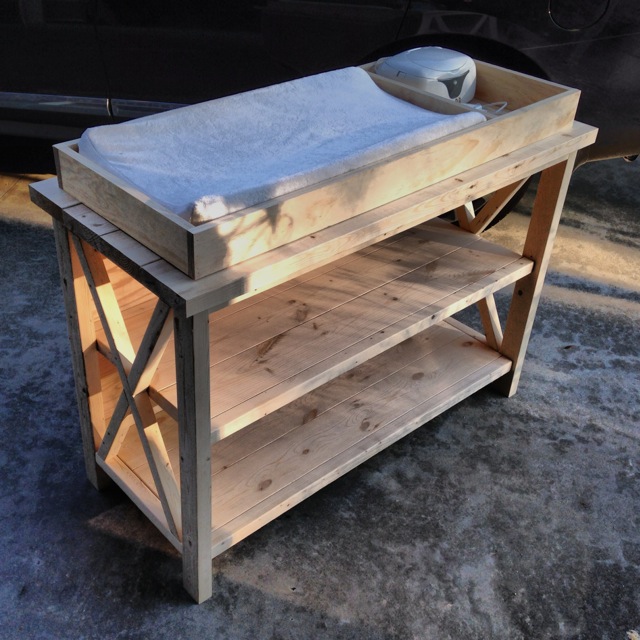 diy changing table topper for dresser