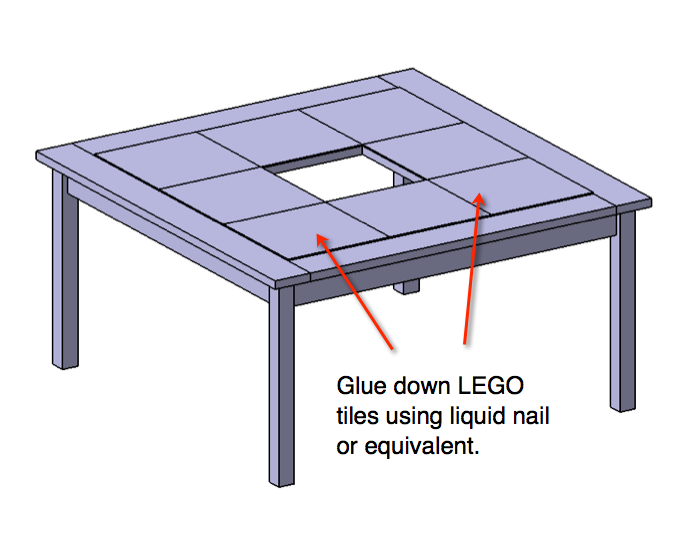 DIY LEGO Table  Lego table diy, Lego table, Spray glue