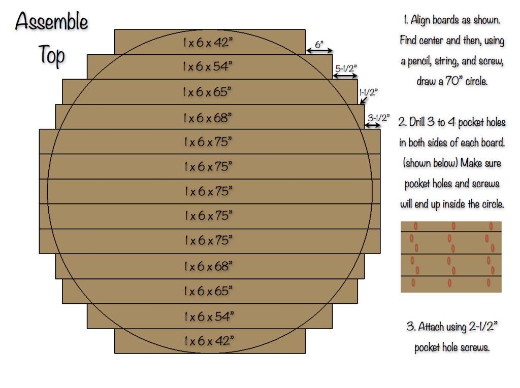 How to Build a HUGE Round Table 