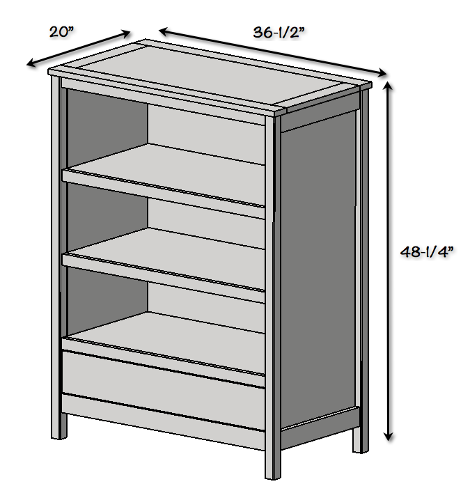 Dress Up Center - Dimensions