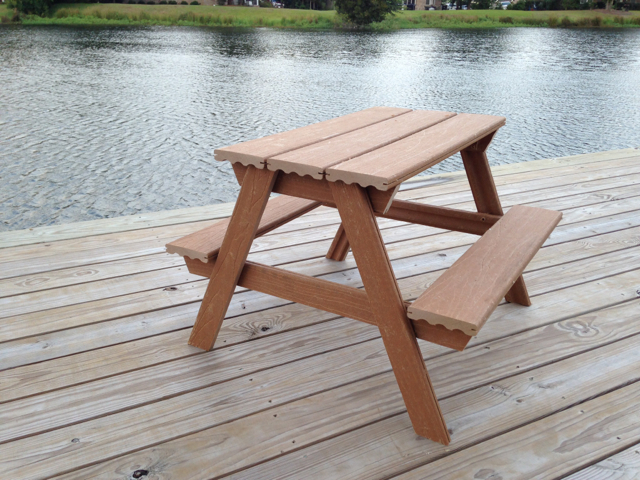 $45 Toddler Picnic Table made from Composite Decking