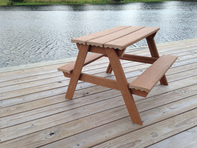 Composite Toddler Picnic Table - Finished