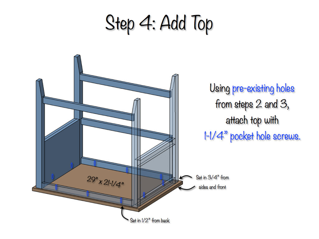 DIY Bedside Table Plans - Step 4
