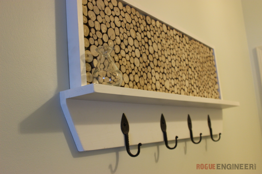 Tree Branch Coat Rack - Side View