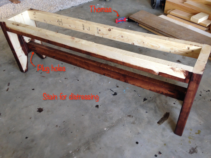 DIY Farmhouse Bench Free Plans Rogue Engineer