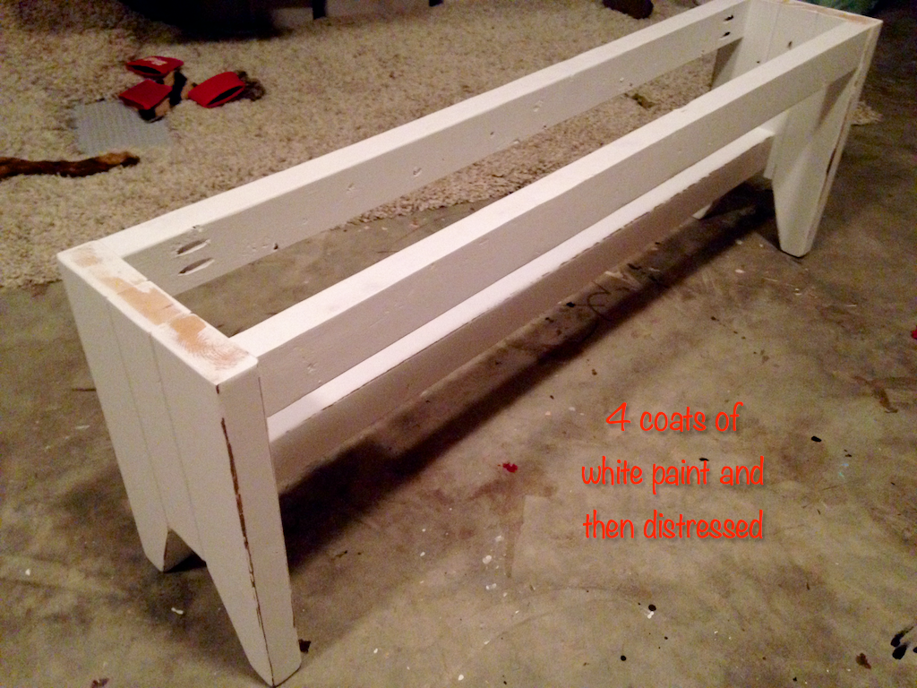 DIY Farmhouse Bench Free Plans