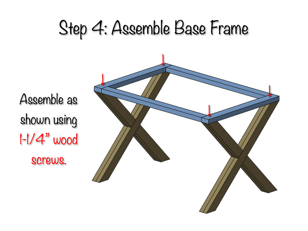 DIY Upholstered X Bench Plans - Step 4