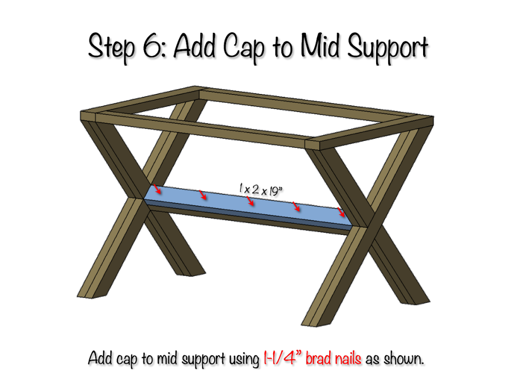 DIY Upholstered X Bench Plans - Step 6