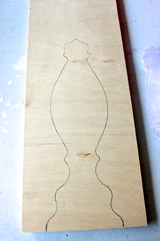 Moroccan Side Table - Step 2 - Marked Template