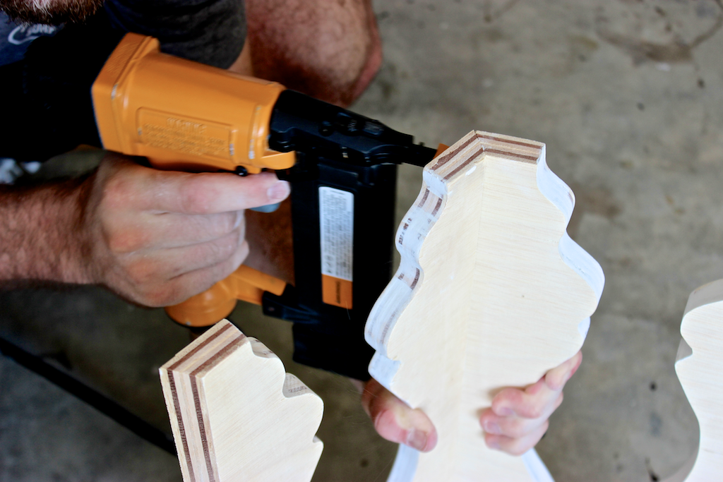 Moroccan Side Table - Step 4 - Nailing bottom