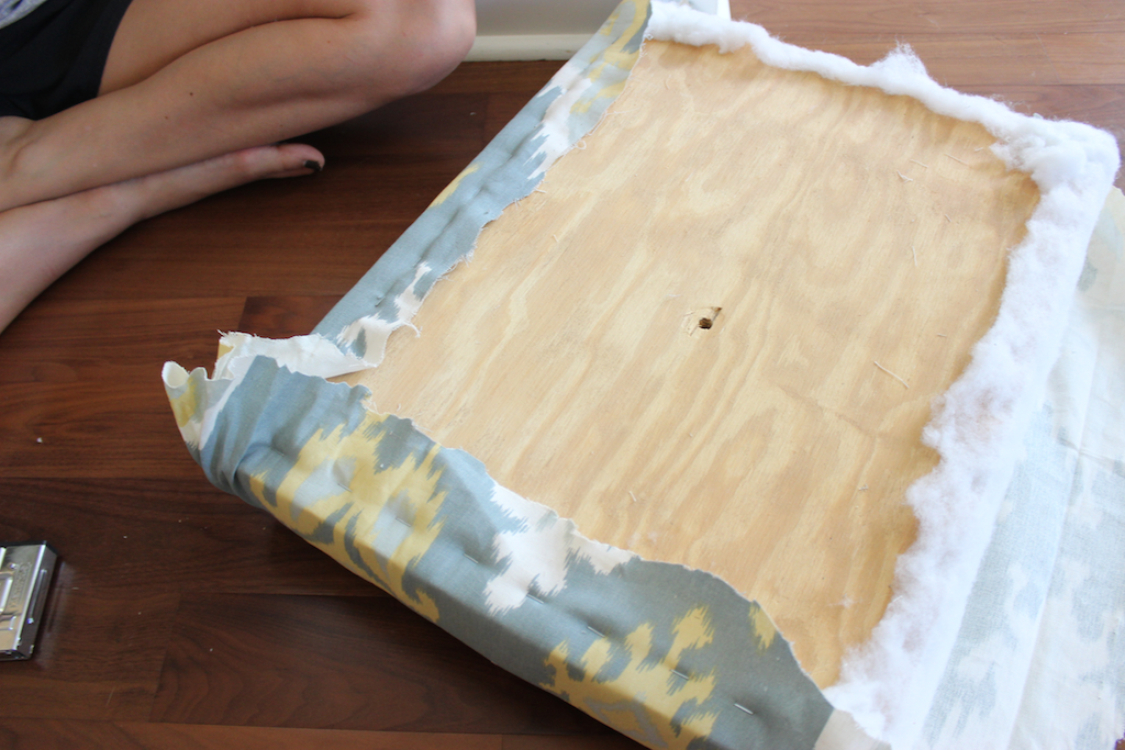 DIY Upholstered X Bench | Step 9