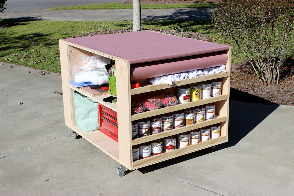 DIY Portable Workbench with Storage Free Plans