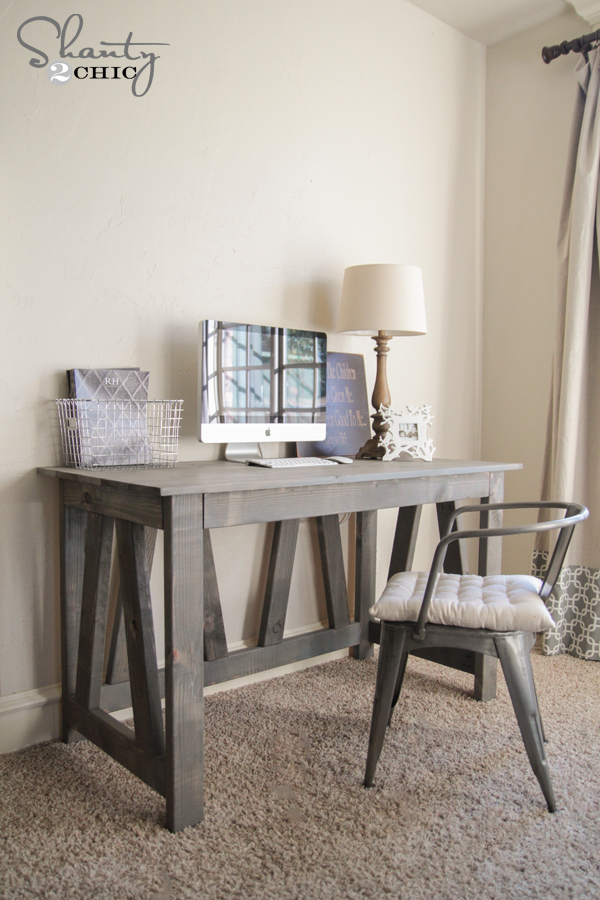 DIY Rustic Truss Desk Plans