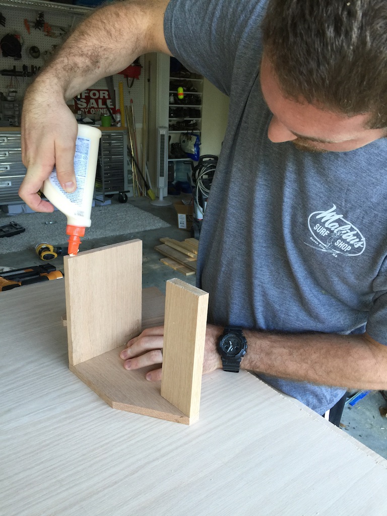 DIY Beer Tote - Gluing