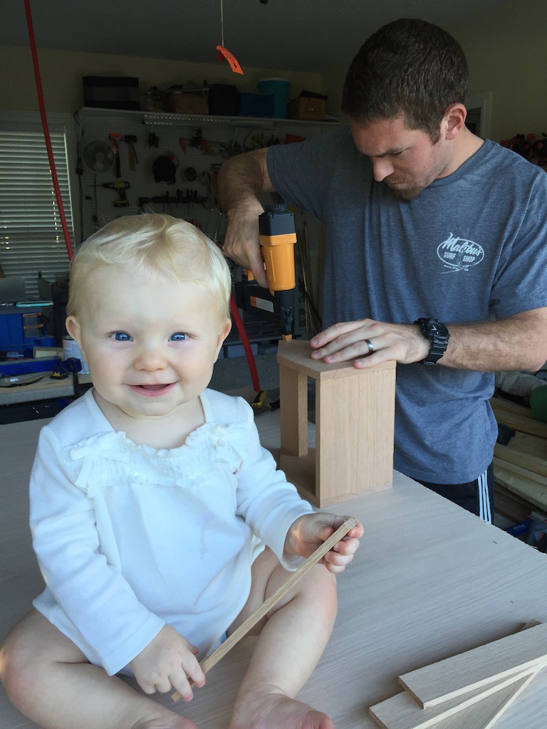 DIY Beer Tote - Nailing