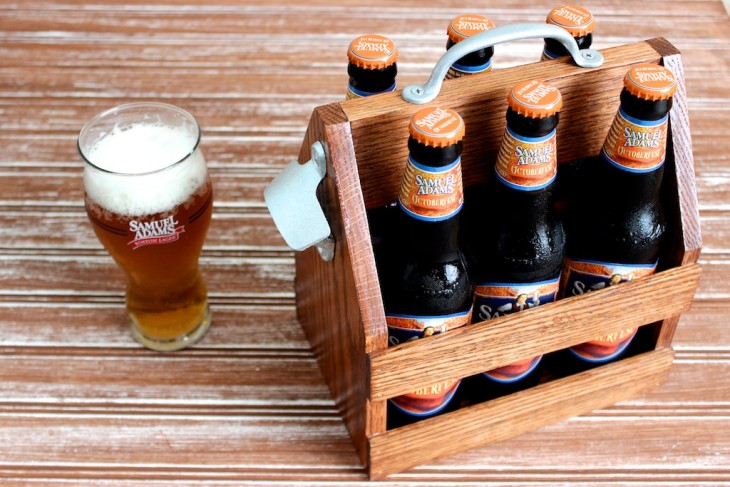 Beer Caddy Beer Carrier Rustic Beer Tote Beer Holder Beer Box Beer Tote  Wooden Six Pack Bottle Opener Bottle Holder 6 Pack Holder Mens Gift 