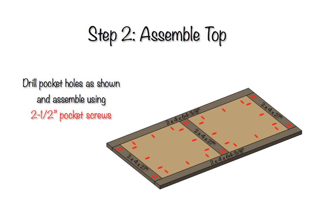 DIY Parquet X-Brace Coffee Table Plans | Step 2