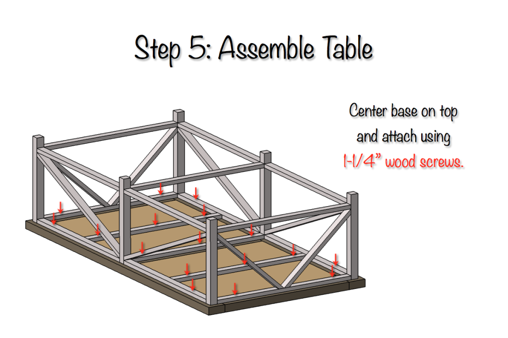 DIY Parquet X-Brace Coffee Table Plans | Step 5