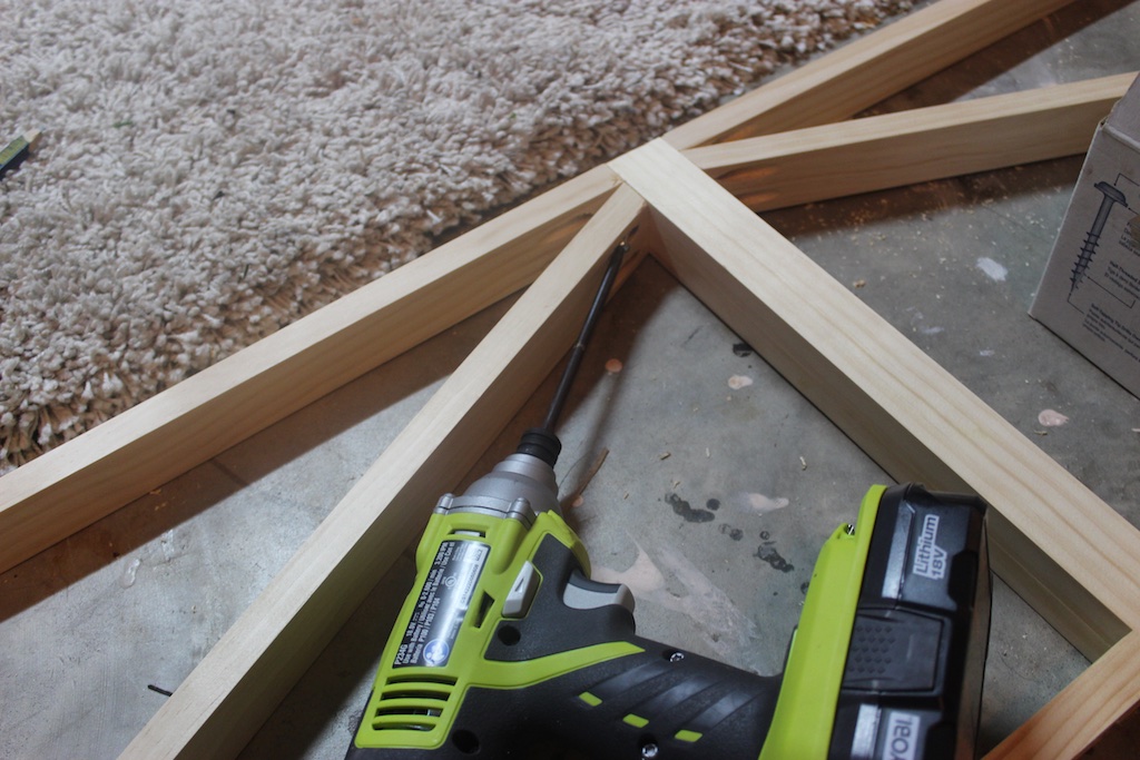 DIY Parquet X-Brace Coffee Table | Step 3