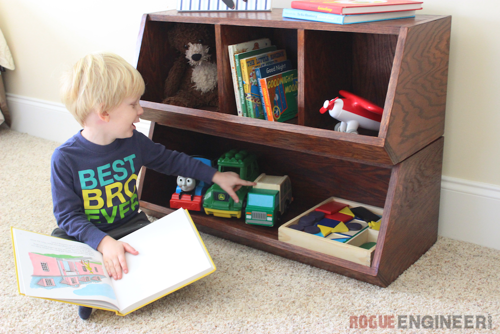 DIY Pottery Barn Kids Bulk Bins | Free Plans | Rogue Engineer