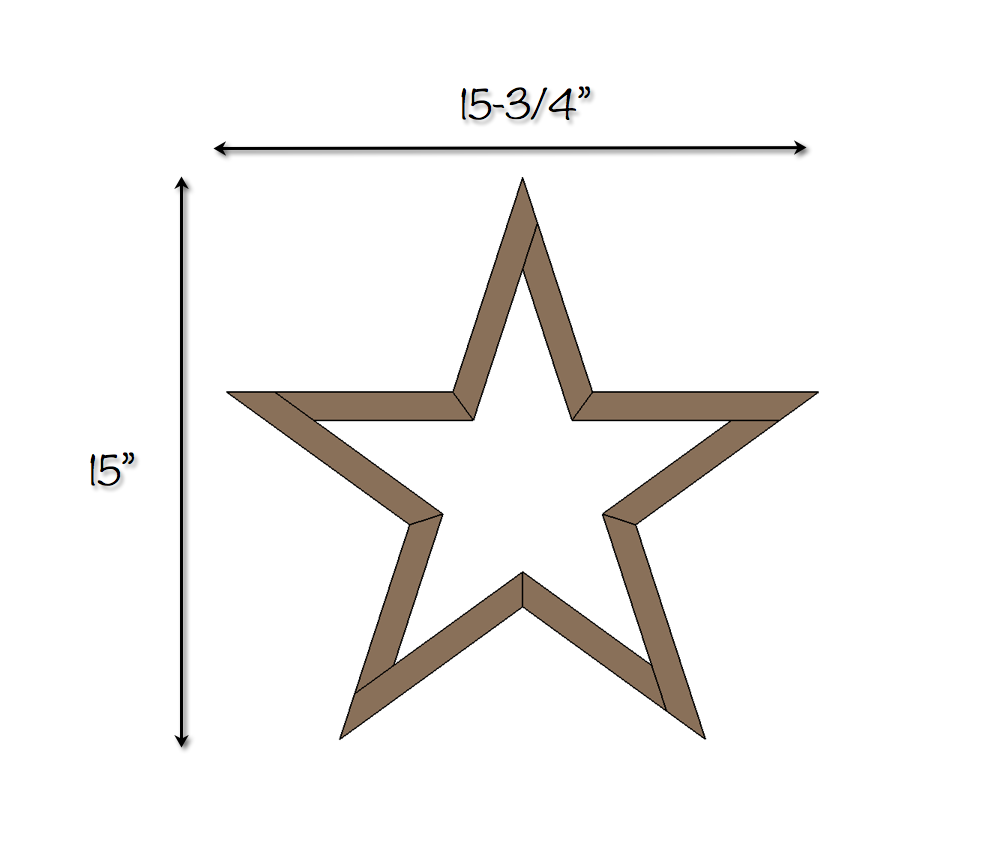 Printable Wooden Star Template - Customize and Print