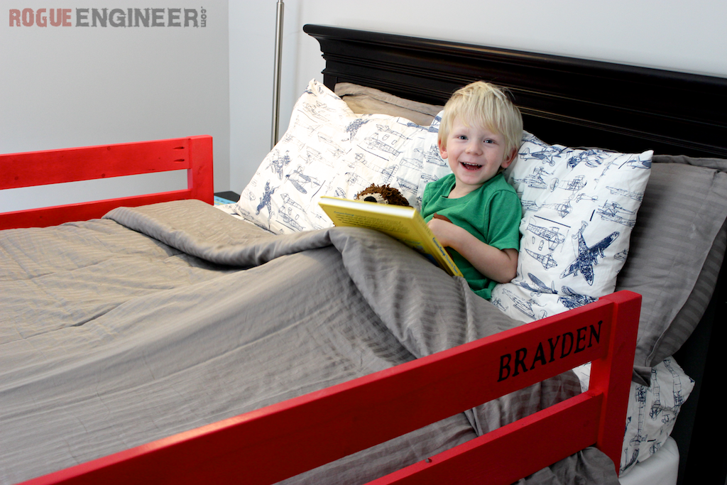 DIY Toddler Bed Rail | Free Plans | Rogue Engineer