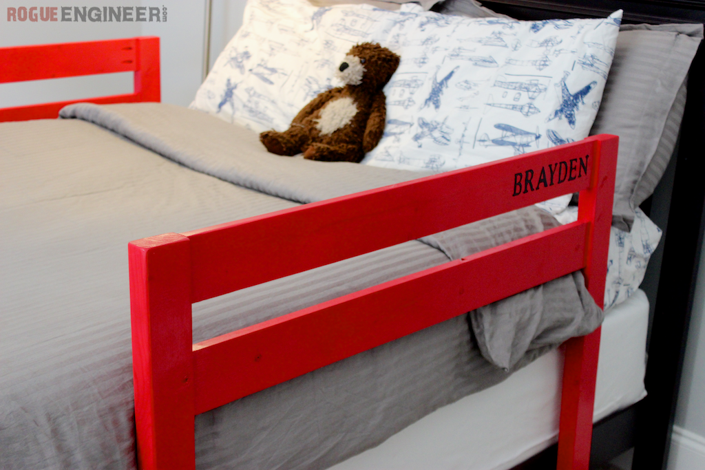 diy twin bed rails