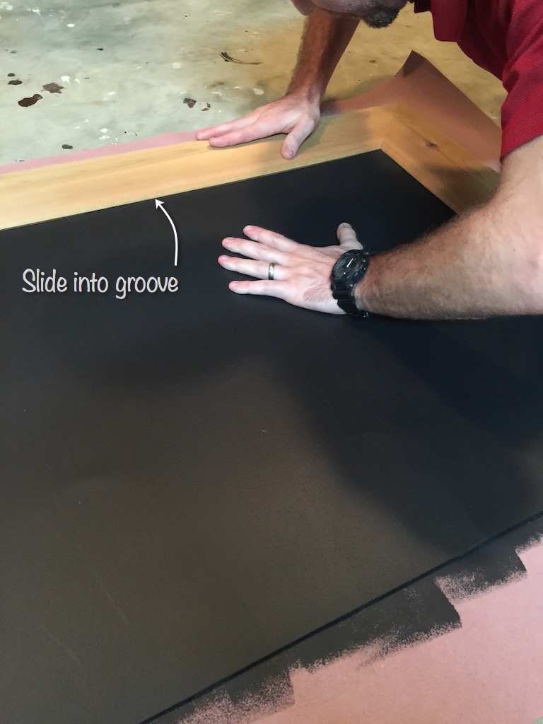 DIY Cedar-Framed Magnetic Chalkboard 11