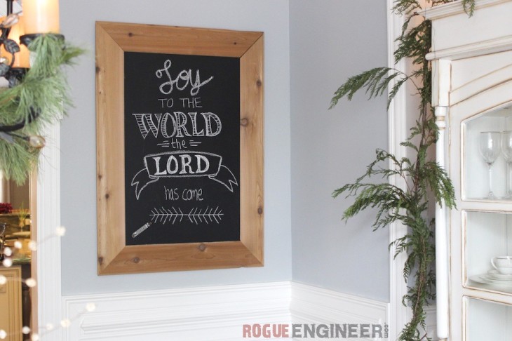 DIY Cedar-Framed Magnetic Chalkboard | Rogue Engineer