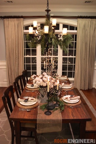 Southern Rustic Christmas Tablescape | Rogue Engineer