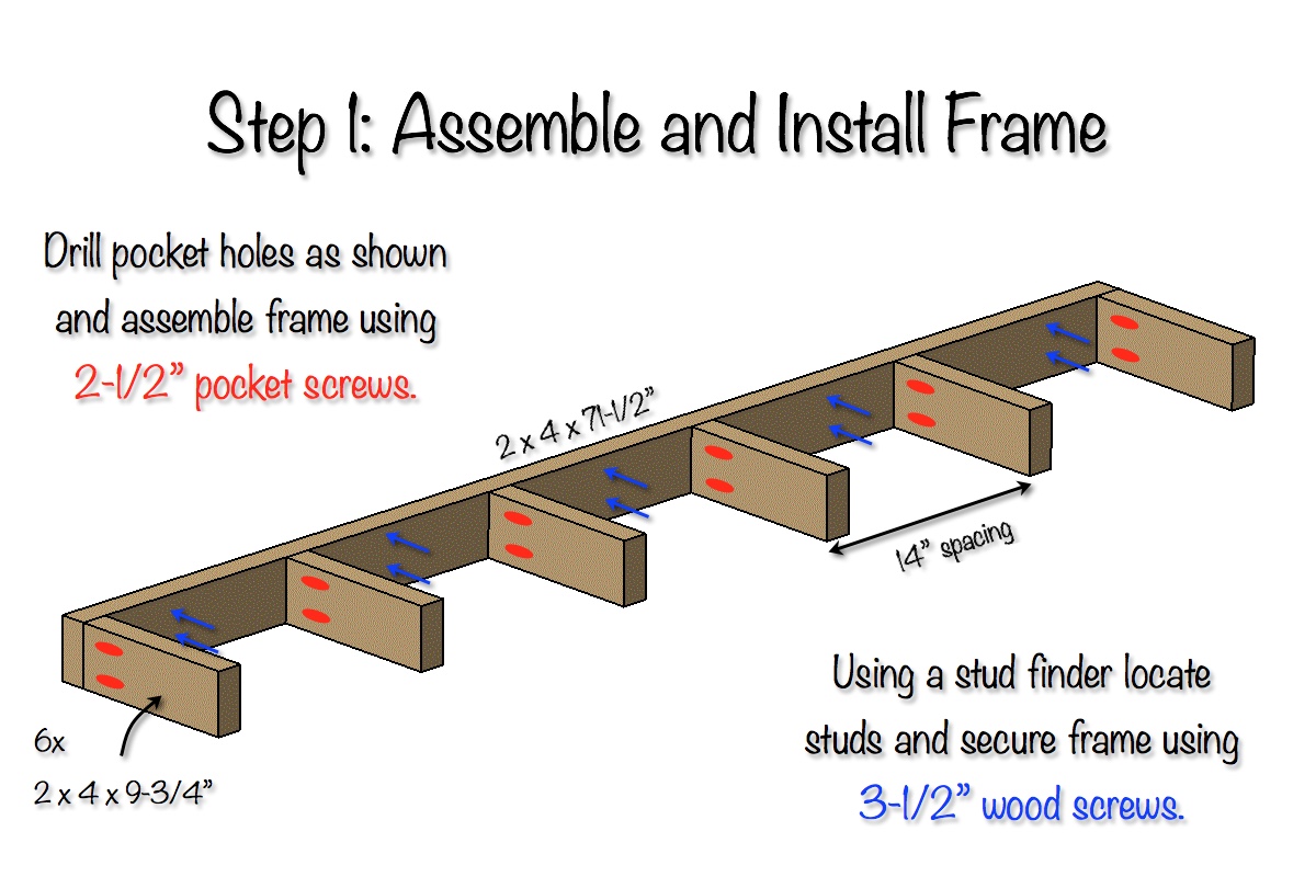 Easy DIY Floating Shelves - Floating Shelf Tutorial Video & Free Plans