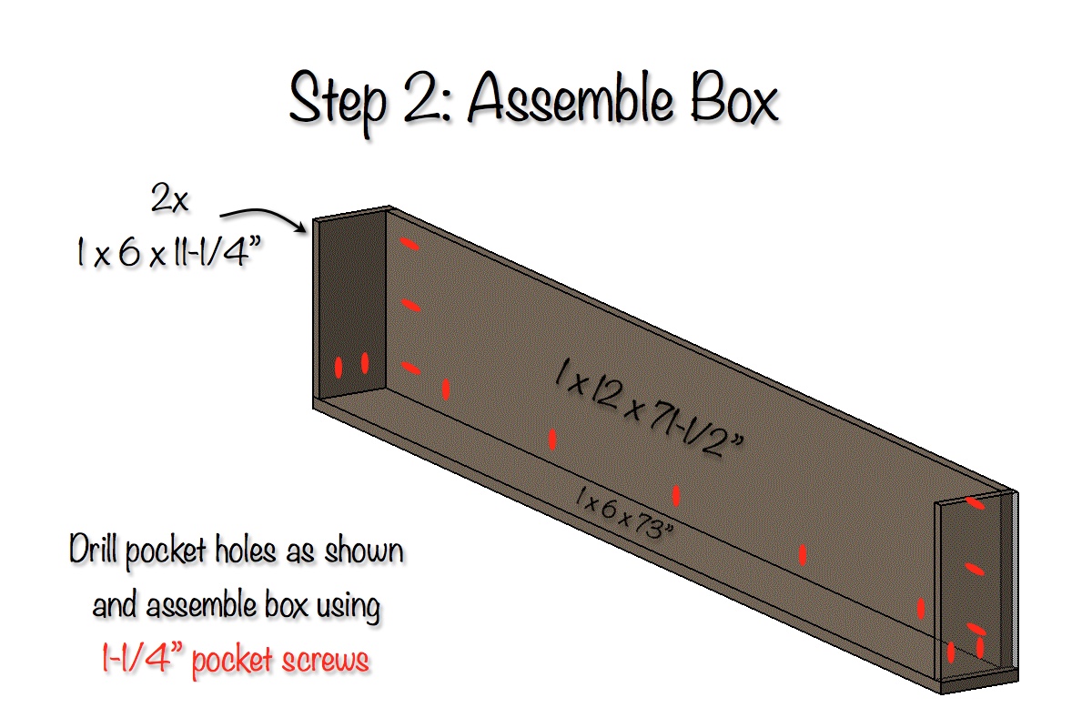 DIY Floating Shelves | Free Plans | Step 2