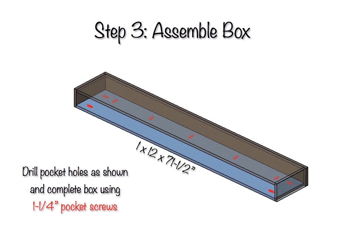 DIY Floating Shelves | Free Plans | Step 3