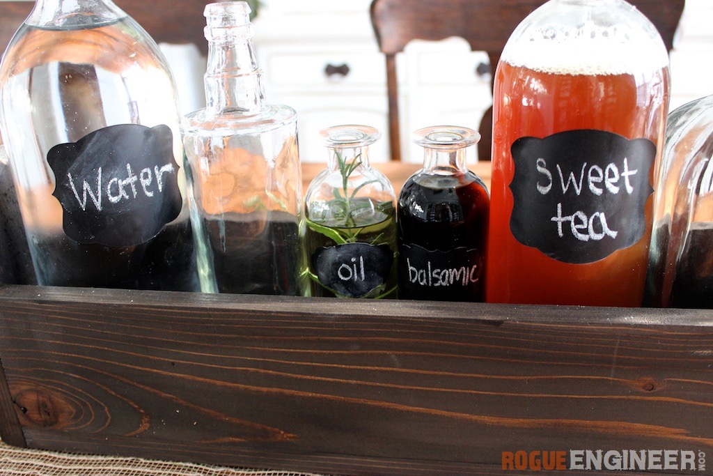 DIY Glass Bottle Centerpiece | Rogue Engineer