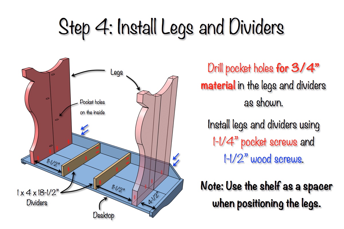 DIY Sicily Desk | Step 4