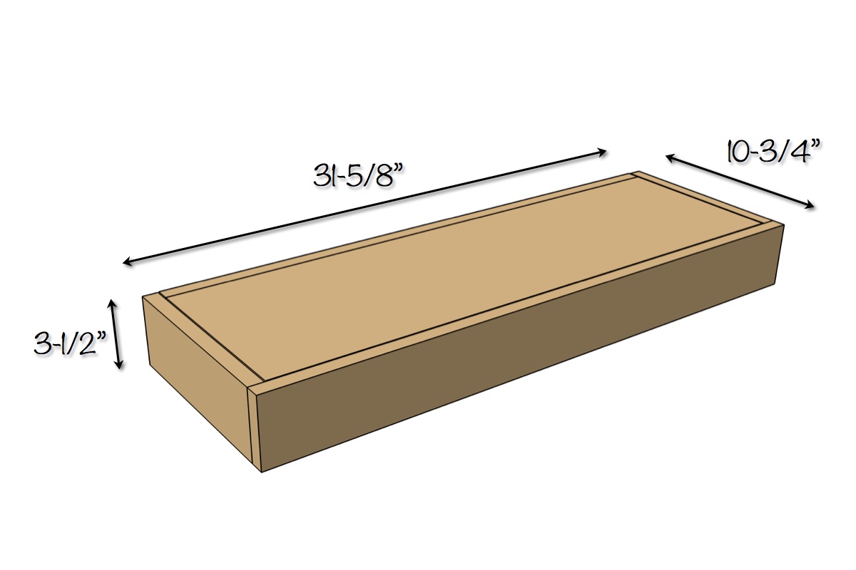 Secret Shelf | Free Plans | Dimensions