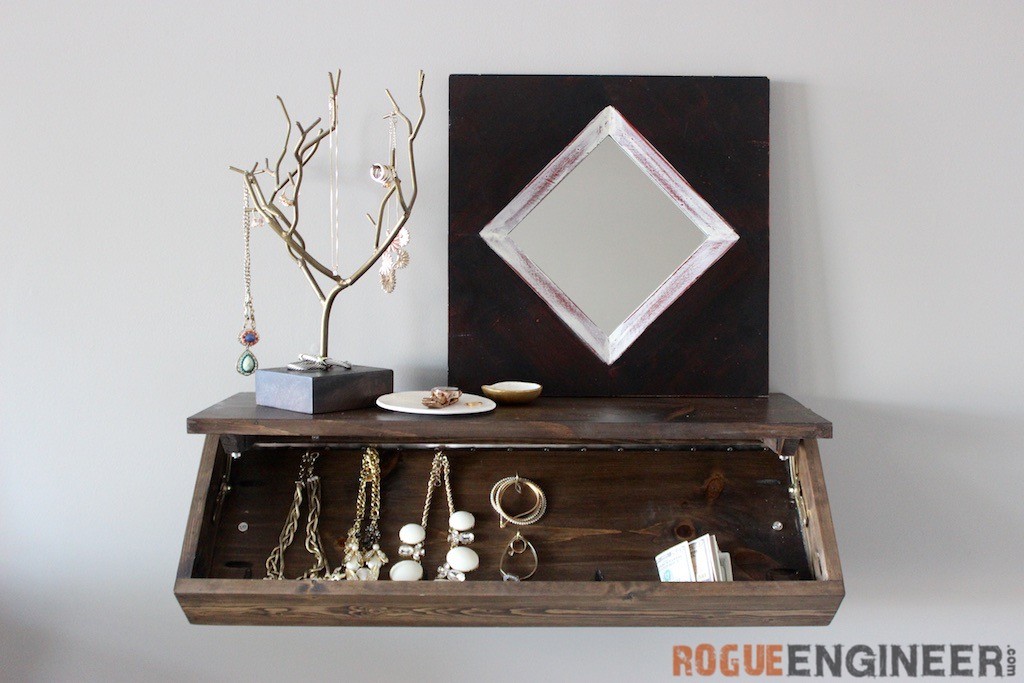 DIY Secret Floating Shelf Free Plans Rogue Engineer