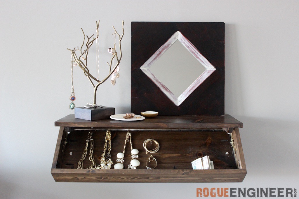 Diy Secret Floating Shelf Free Plans Rogue Engineer