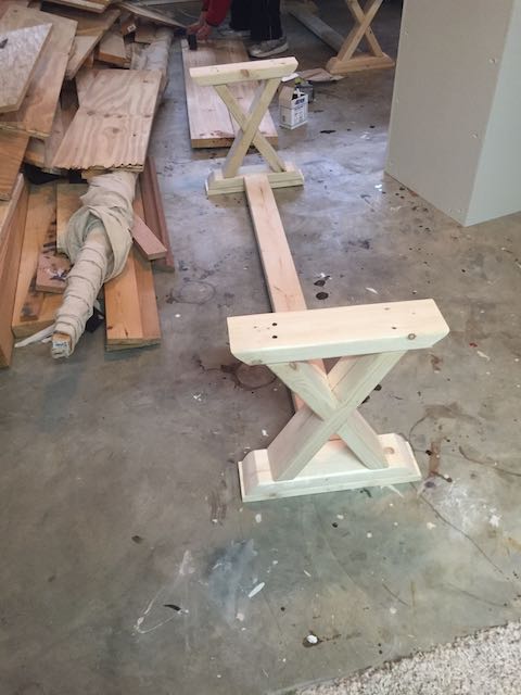 DIY X-Brace Bench | Step 4