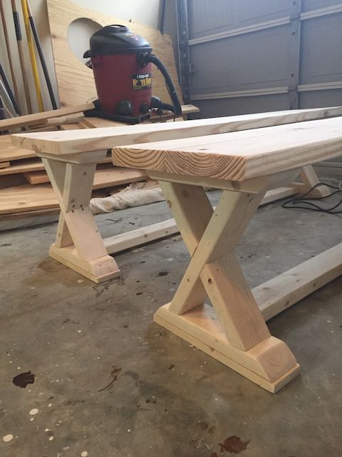 DIY X-Brace Bench - Free &amp; Easy Plans - Rogue Engineer