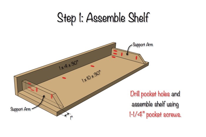 DIY Secret Floating Shelf - Free Plans - Rogue Engineer