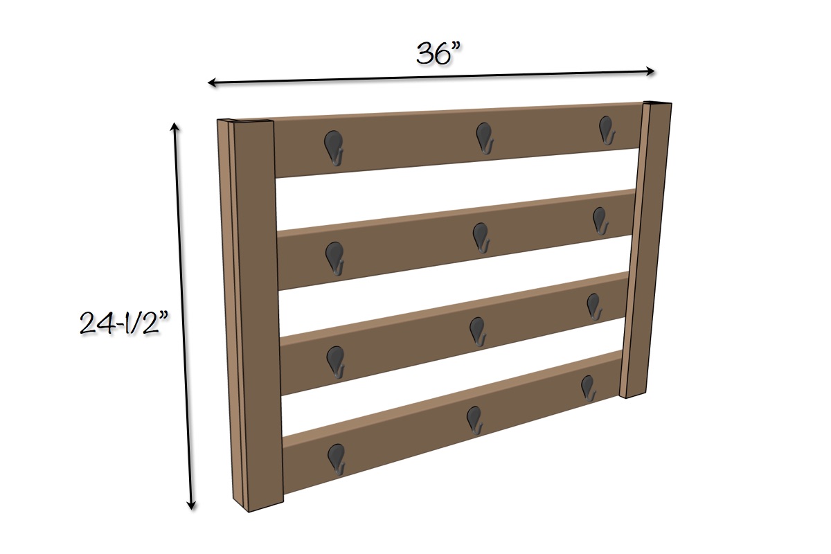 DIY Coffee Mug Holder Wall Mounted Rack 