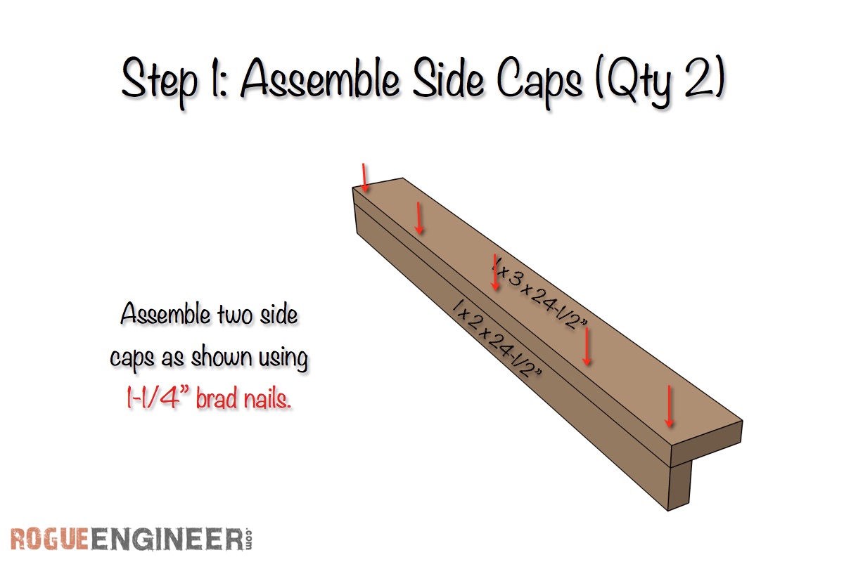 Wall Mount Coffee Mug Hanger Plans | Step 1