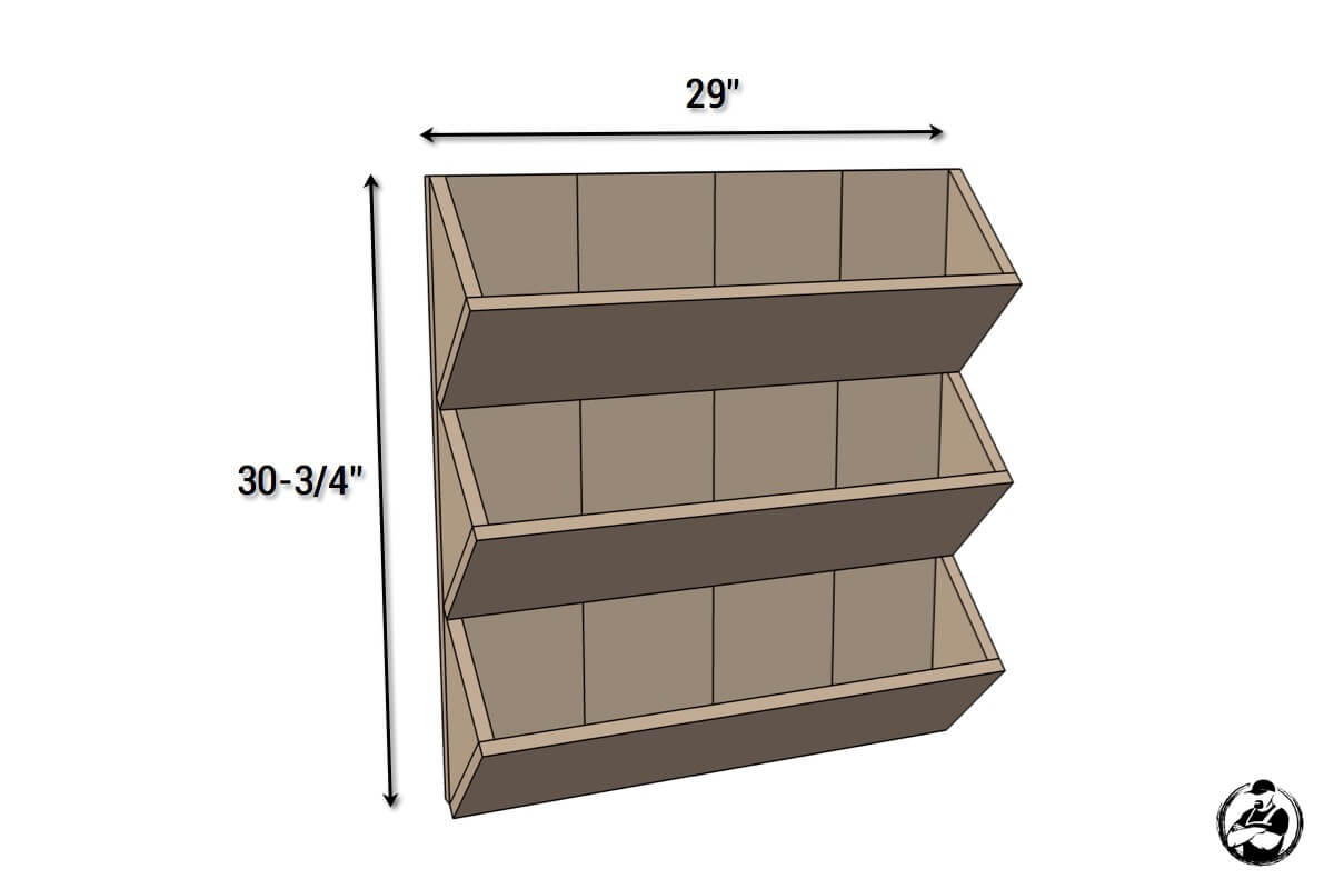 Simple DIY Wall Planter - Dimensions