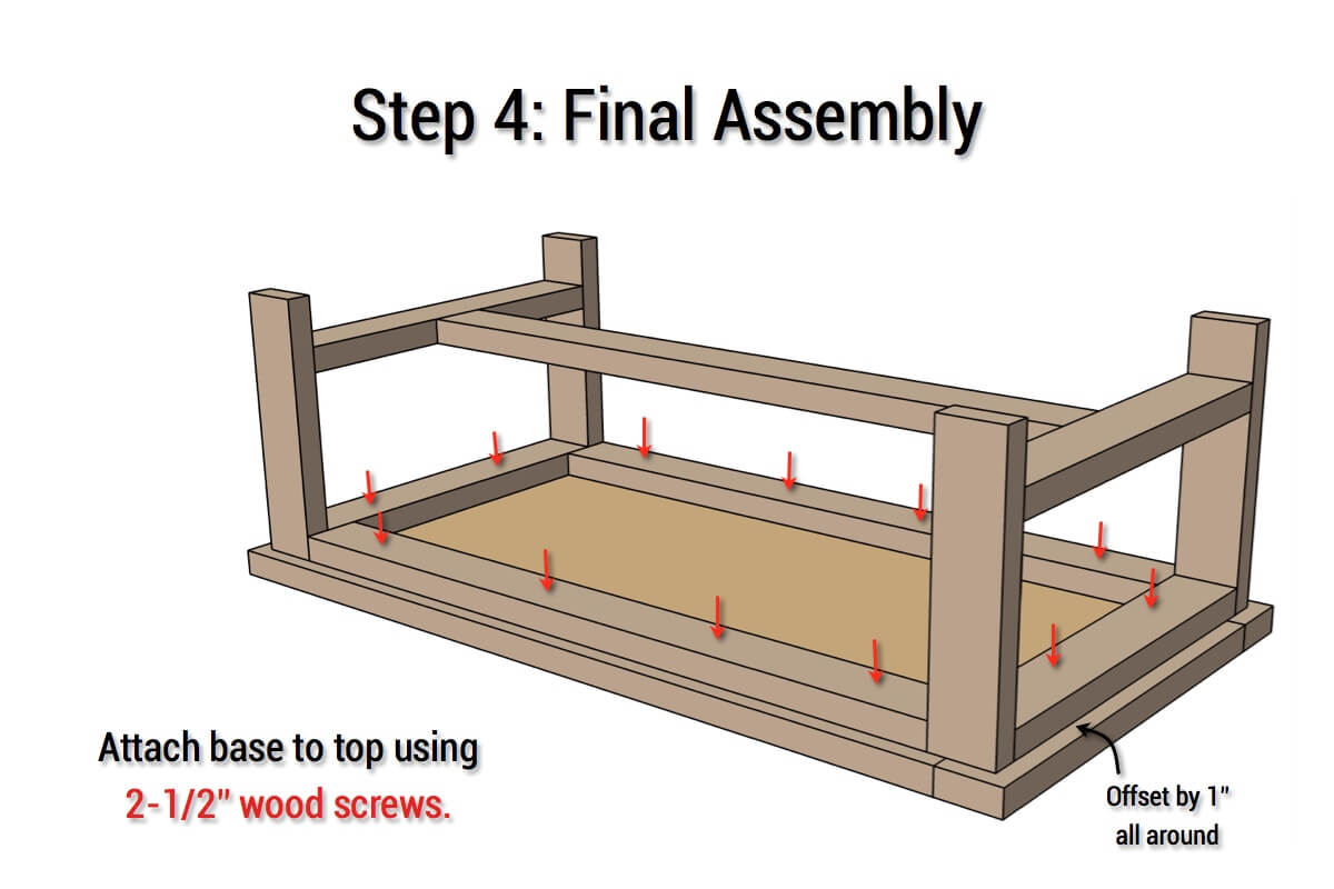 DIY Parquet Coffee Table - Step 4