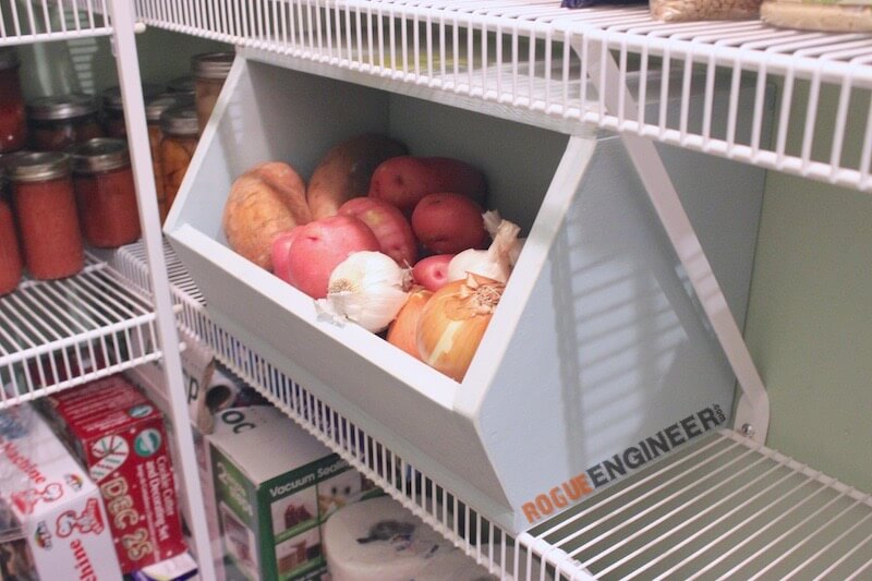 DIY Root Vegetable Storage Bin - Free Plans - Rogue Engineer