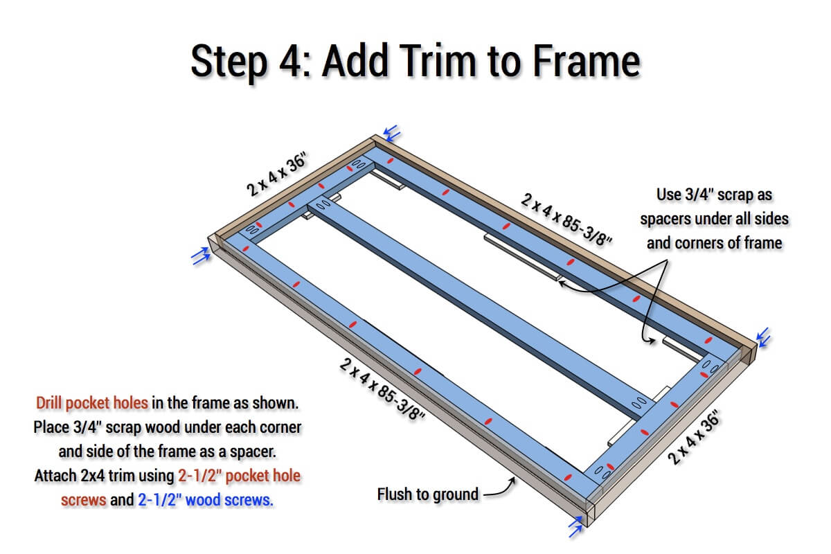 DIY X-Base Herringbone Table Plans - Step 4