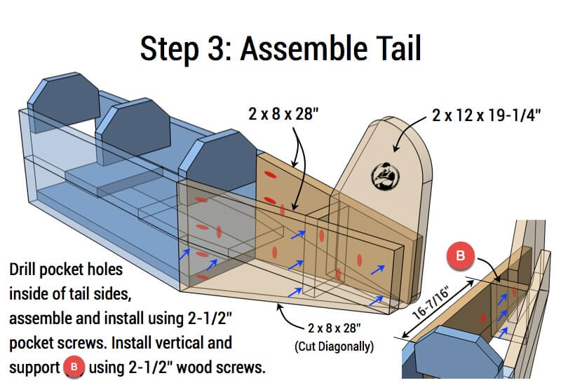 Airplane Play Structure Plans - Step 3